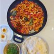 Chicken Stir Fry With Vegetables and Kaffir Lime Leaves