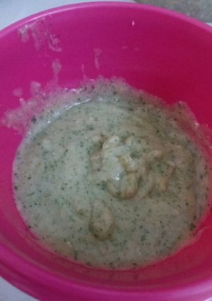 Foto resep MPASI 8 bulan, Kentang Salmon Buncis Bayam (Menu 4 Bintang)