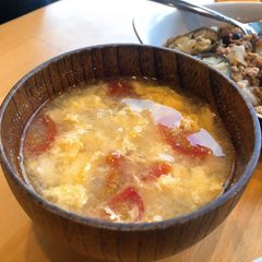 A picture of Tomato & Egg-drop Soup.