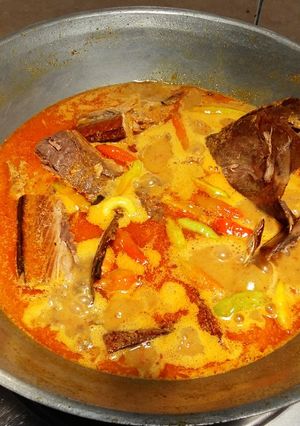 Foto resep Ikan asap kuah santan ala mama afrell