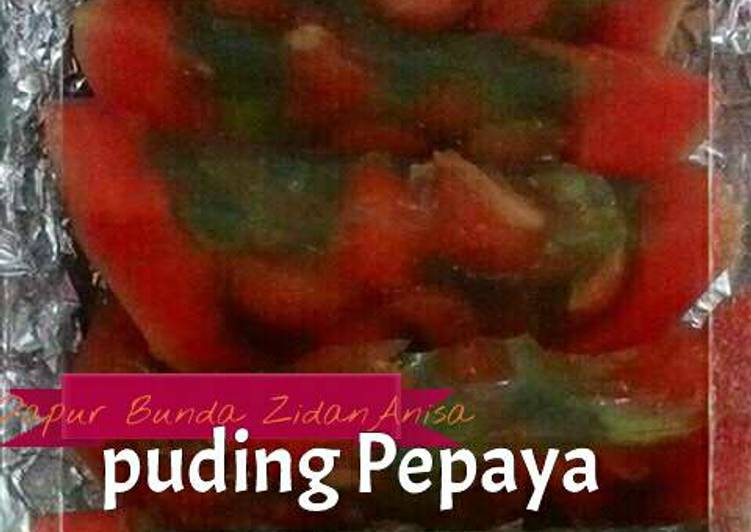 Puding Pepaya Mudah
