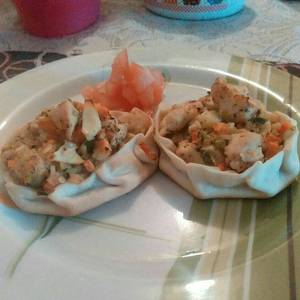 Canastitas de verdura y pollo