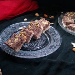 A picture of Chocolate Layered Sandesh.