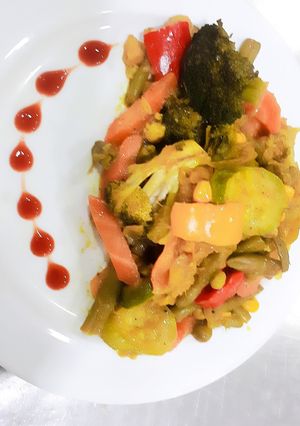 عکسی از دستور خوراک سبزیجات رژیمی