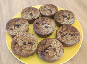 Une photo de Muffins à la banane et au pépites de chocolat