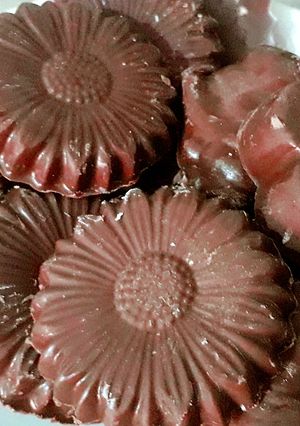 A picture of Homemade chocolate.