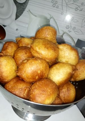 A picture of Fanke(Puff puff)Fanke yana da dadie kuma ina son shi ni da iyali.
