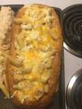 Alfredo bread bowl