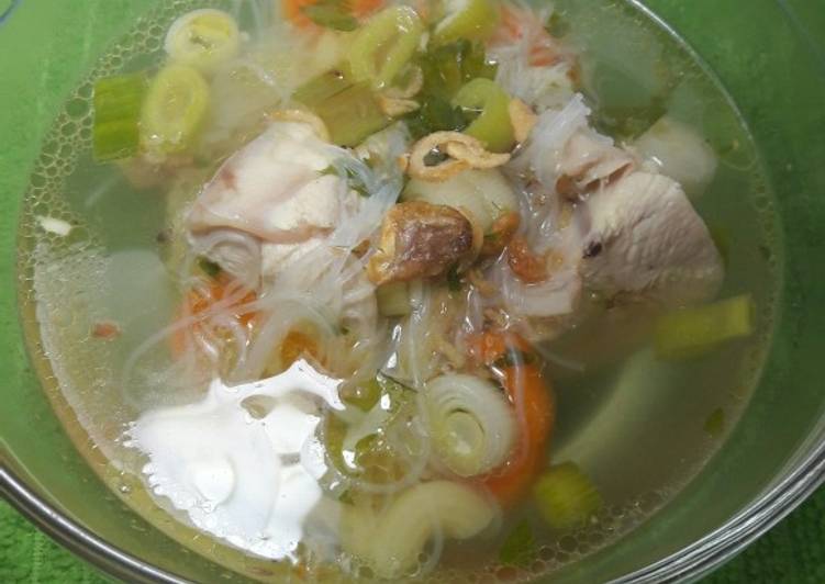 Langkah Mudah untuk Menyiapkan Sup ayam klaten, Bikin Ngiler