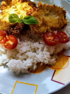 Kefírben pácolt pankómorzsás rántott csirkemellfilé 🥀🌺⚘ recept fotója