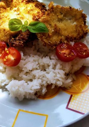 Kefírben pácolt pankómorzsás rántott csirkemellfilé 🥀🌺⚘ recept fotója