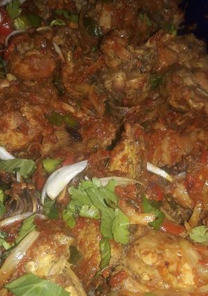A picture of Peppered chicken.