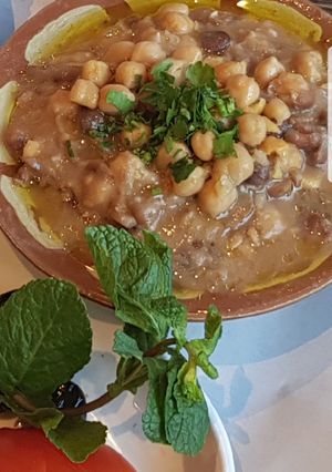 صورة لوصفة طبق الفول المدمس