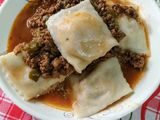 Raviolones de ricota, masa sin huevo