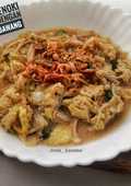 Tumis Enoki Telur dengan Daun Bawang