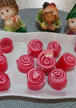 عکسی از دستور ژله رولی🍥❤