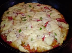 Una foto de Pizza a la sartén
