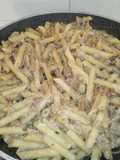 Pasta with Eggplant Cream and Mushrooms