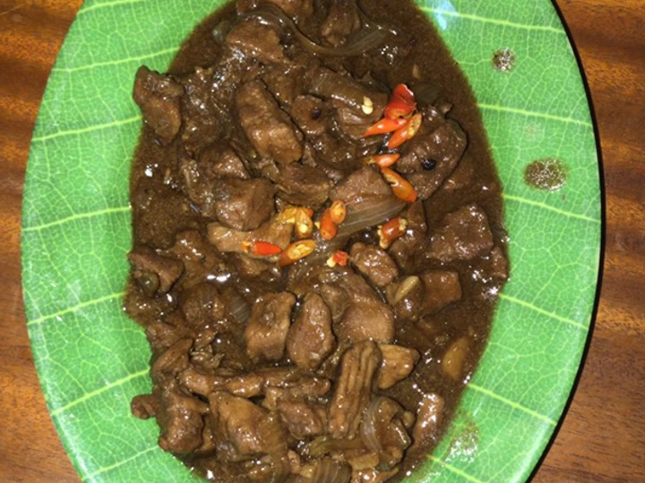 Cara Mudah Membuat Resep Daging sapi lada hitam yang Lezat
