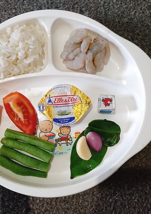 Foto resep Bubur Udang Buncis (MPASI 6 bulan pertama minggu kedua)
