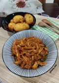 Ayam Suwir & Telur Masak Kecap Pedas