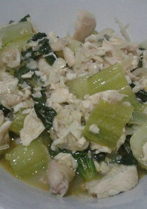 Foto resep Oseng pokcoy ayam