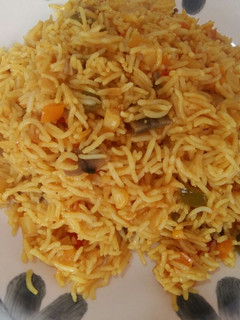 عکسی از دستور پلوی سبزیجات