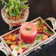 Watermelon juice with sabja seed