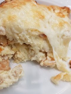 Sajtos rakott csirke gluténmentes recept fotója