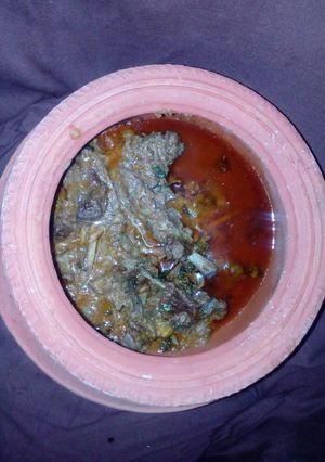 A picture of Katwa gosht.