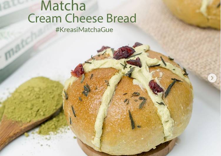 Matcha Cream Cheese Bread (Korean Garlic Cheese Bread versi Matcha!)