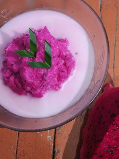 Foto resep 265. Bubur Sumsum Buah Naga