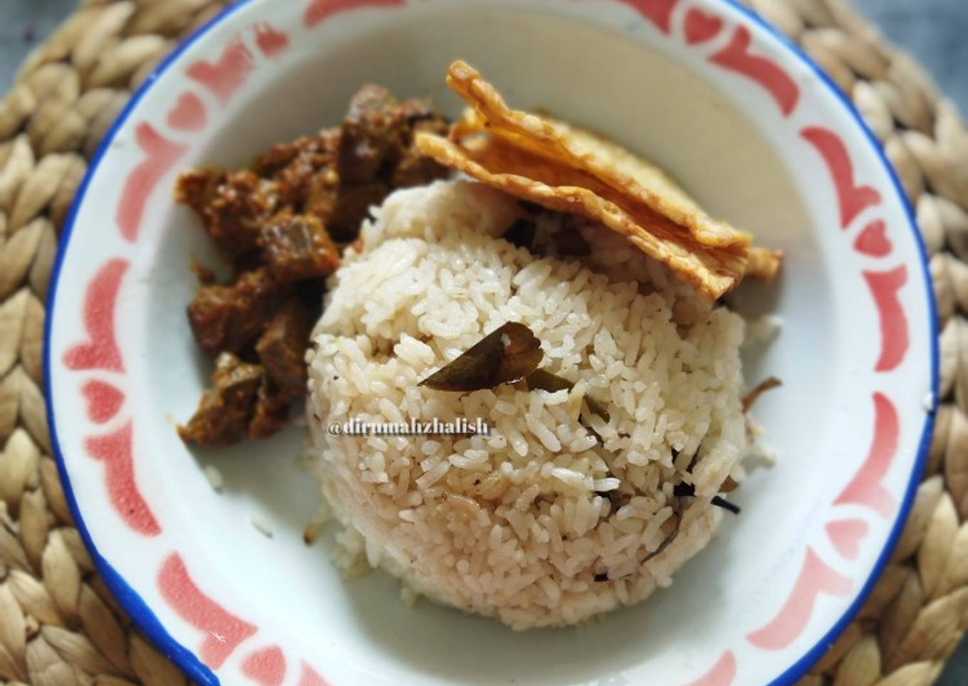Nasi Daun Jeruk Ala Sei Sapi