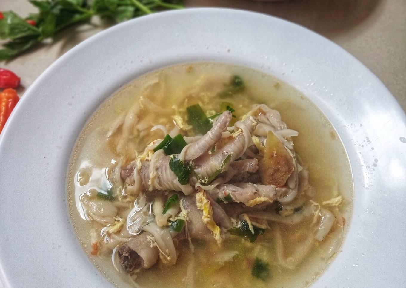Sup Jamur Ceker Telur