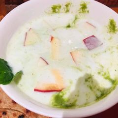 A picture of Apple Mint Raita.