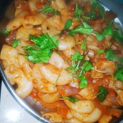 A picture of Chilli masala Macaroni delight.