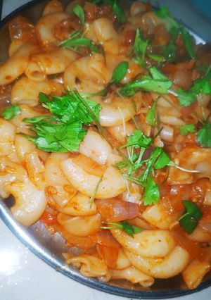A picture of Chilli masala Macaroni delight.