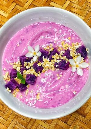 Hình của món Sữa Chua Khoai Lang Tím.