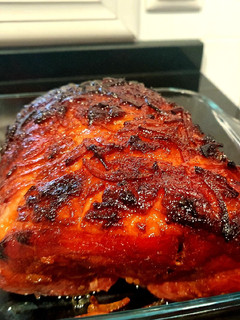 Una foto de Jamón glaseado asado al horno