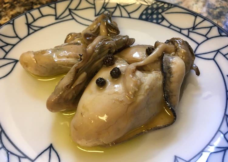 Recipe of Award-winning Oysters in oil