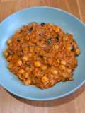 Garbanzos al curry con verduras x