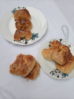 Bow tie buns ainihin hoton girkin
