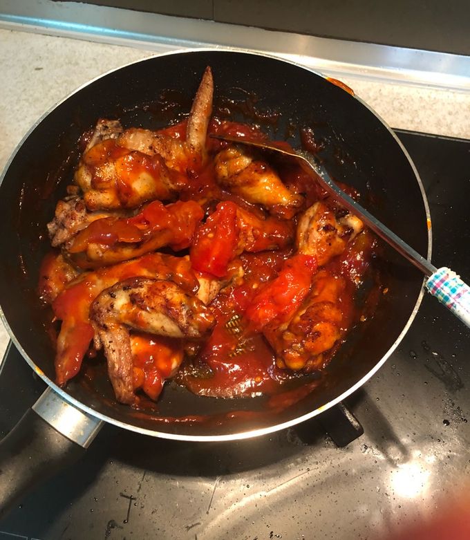 รูปของ ปีกไก่น้ำแดง มือใหม่