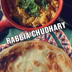 A picture of Khageena with maida paratha.