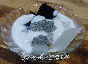 Hình của món Chè sương sa sương sáo hạt é.