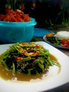 Foto resep Tumis kangkung kuah terasi