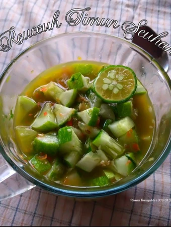 Langkah Gampang Membikin Resep  #Reuceuh Timun Seuhah yang Bisa Manjain Lidah, Bisa Manjain Lidah