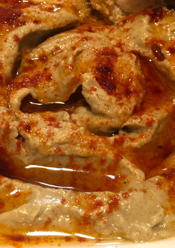 Una foto de Hummus de garbanzo