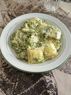 Una foto de Raviolis de brócoli sin gluten