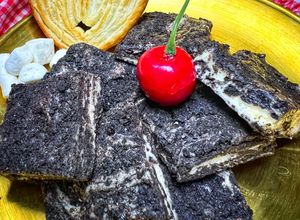 Foto resep Chewy Cookies & Cream Bar (no bake)